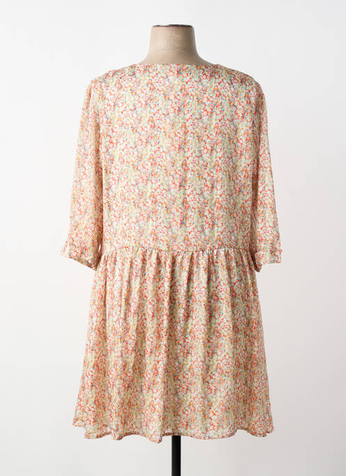 Robe courte manches longues manches longues rouge BY ONE femme