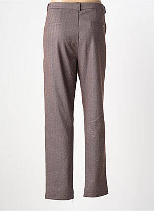 Pantalon droit stretch taille normale marron FREESIA femme