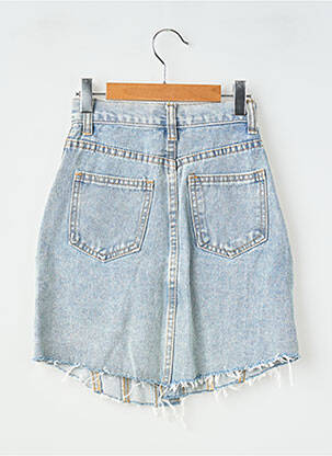 Jupe mi-longue taille normale bleu LOEVIA fille