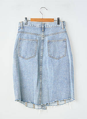 Jupe mi-longue taille normale bleu LOEVIA fille