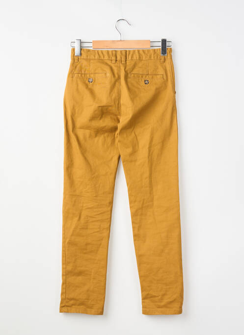 Pantalon chino stretch taille ajustable marron MONOPRIX garcon