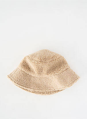 Chapeau forme bob beige BROWNIE femme