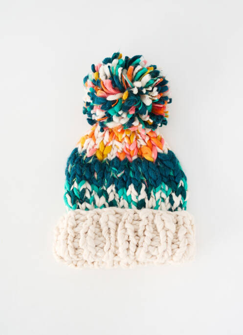 Bonnet maille tricot beige ZARA femme