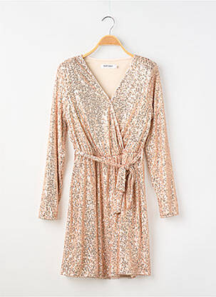 Robe mi-longue manches longues manches longues or NAF NAF femme