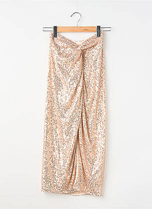 Jupe longue fermeture zippée au dos or NAF NAF femme