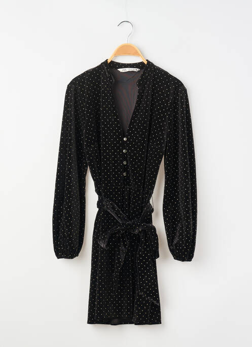 Robe courte manches longues manches longues noir ZARA femme