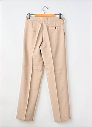 Pantalon slim tissage popeline taille normale beige BUCK homme