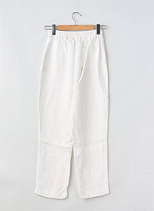 Pantalon droit taille normale taille normale blanc PURO LINO homme