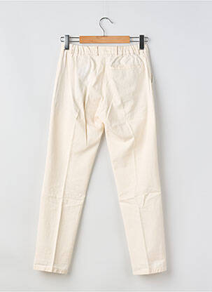 Pantalon chino tissage popeline taille normale beige NOYOCO homme