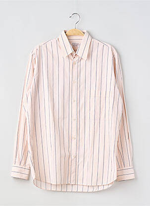 Chemise manches longues coupe droite rose CARREL homme