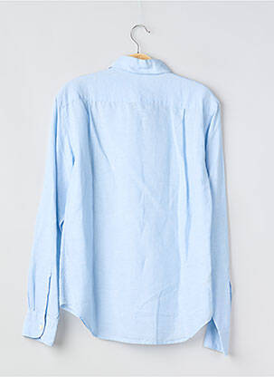 Chemise manches longues coupe droite bleu BOGGI MILANO homme