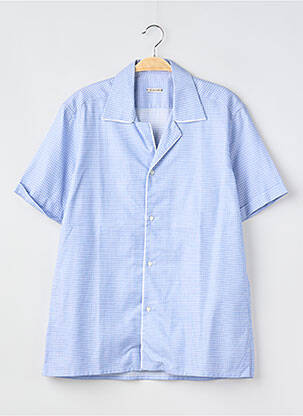 Chemise manches courtes imprimé fantaisie bleu CARUSO homme