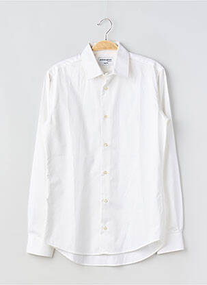 Chemise manches longues coupe cintrée blanc ANTHONY GARÇON homme