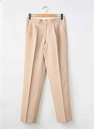 Pantalon slim tissage popeline taille normale beige BUCK homme