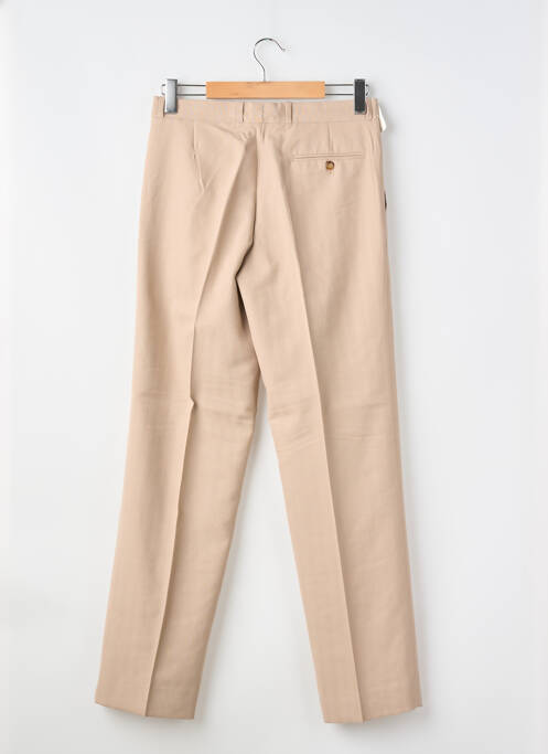 Pantalon slim tissage popeline taille normale beige BUCK homme