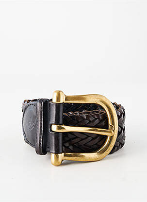 Ceinture effet matière satinée marron SANS MARQUE femme