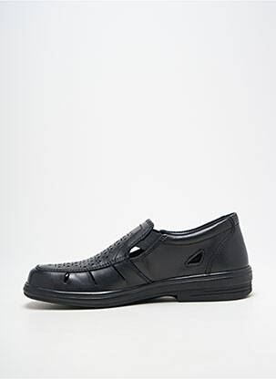 Mocassins tissage satiné chiquet noir ROHDE homme