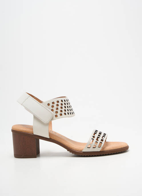 Sandales/nu pieds talon bottier talon de 4 à 6cm blanc WIKERS femme