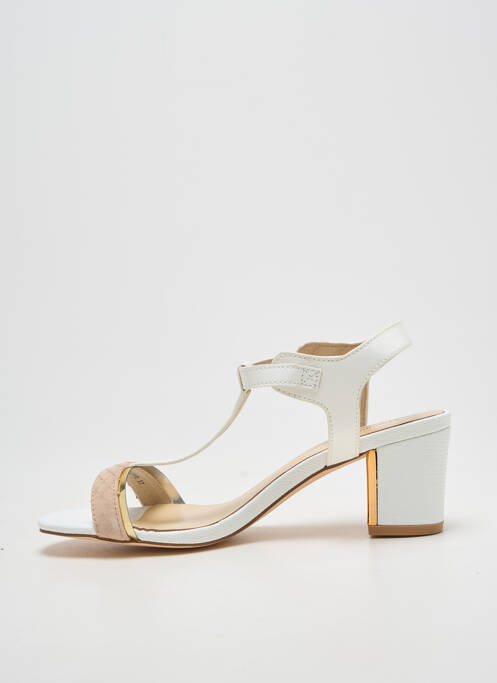 Sandales/nu pieds talon bottier talon de 7 à 9cm blanc METAMORF'OSE femme