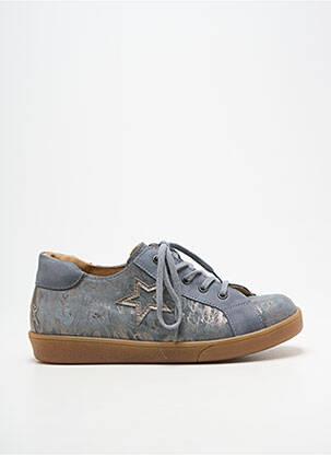 Baskets fermeture zip et lacets talon plat jusqu'à 3cm gris MINIBEL femme