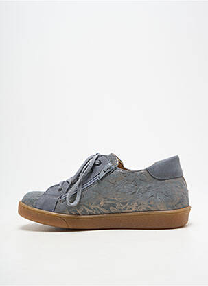 Baskets fermeture zip et lacets talon plat jusqu'à 3cm gris MINIBEL femme