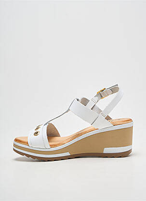Sandales/nu pieds talon compensé talon de 4 à 6cm blanc SPK femme