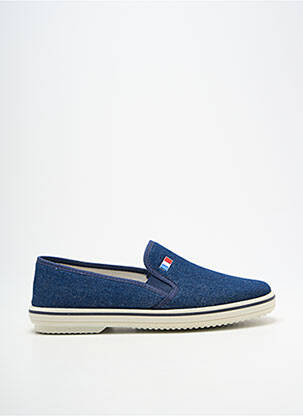 Chaussons/pantoufles bout rond talon plat jusqu'à 3cm bleu LA VAGUE femme