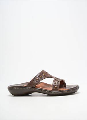 Tongs voute plantaire talon plat jusqu'à 3cm marron ELUE PAR NOUS femme