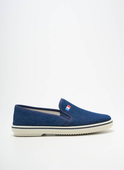 Chaussons/pantoufles bout rond talon plat jusqu'à 3cm bleu LA VAGUE femme