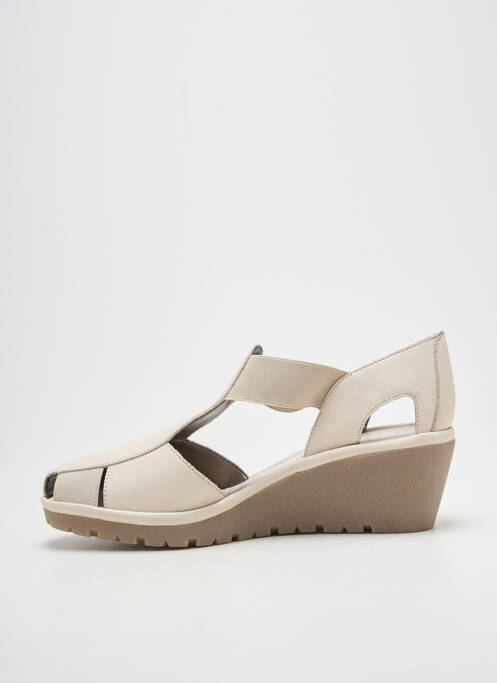 Sandales/nu pieds talon compensé talon de 4 à 6cm beige THE FLEXX femme