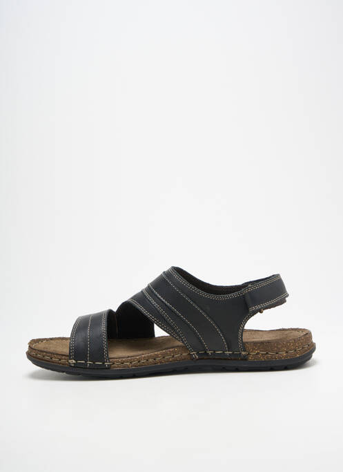 Sandales/nu pieds bout ouvert bout ouvert noir ELUE PAR NOUS homme