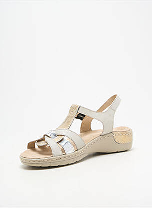 Sandales/nu pieds fermeture boucle(s) talon plat jusqu'à 3cm beige PEDI GIRL femme