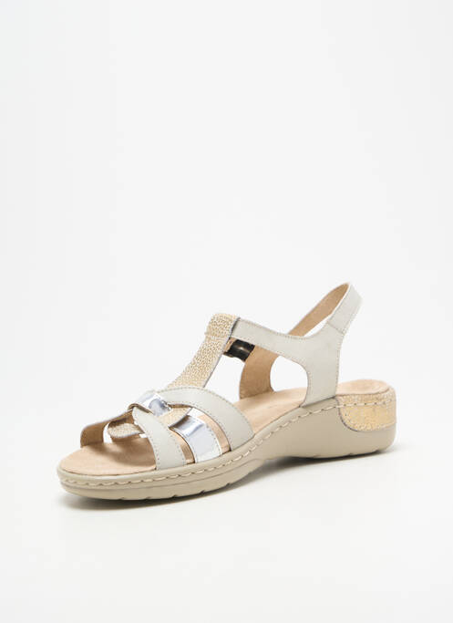 Sandales/nu pieds fermeture boucle(s) talon plat jusqu'à 3cm beige PEDI GIRL femme