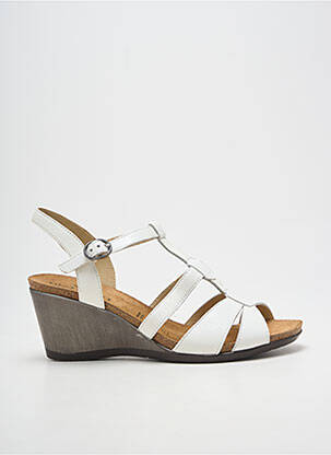 Sandales/nu pieds talon compensé talon de 7 à 9cm blanc GEO-REINO femme
