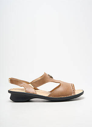 Sandales/nu pieds bout ouvert talon de 4 à 6cm marron PEDI GIRL femme