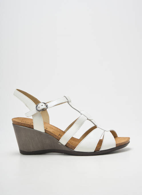 Sandales/nu pieds talon compensé talon de 7 à 9cm blanc GEO-REINO femme