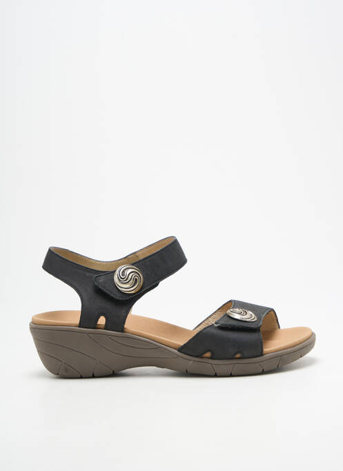 Sandales/nu pieds bout ouvert talon de 4 à 6cm noir GEO-REINO femme