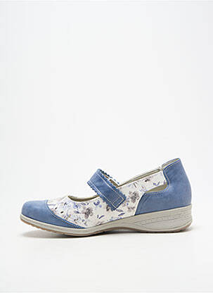 Ballerines impression talon plat jusqu'à 3cm bleu BOISSY femme