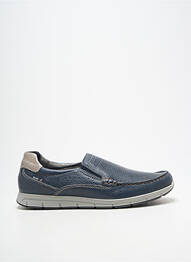 Slip ons matière lisse bout rond bleu ENVAL SOFT homme