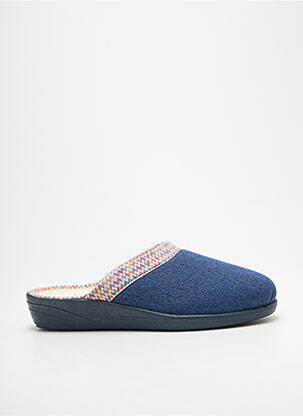 Chaussons/pantoufles voute plantaire talon plat jusqu'à 3cm bleu LA VAGUE femme