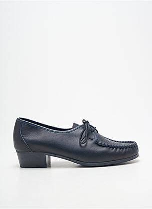Derbies type de semelle amortissante talon plat jusqu'à 3cm bleu BOISSY femme