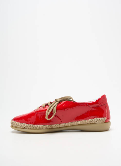 Baskets matière lisse talon plat jusqu'à 3cm rouge THE FLEXX femme