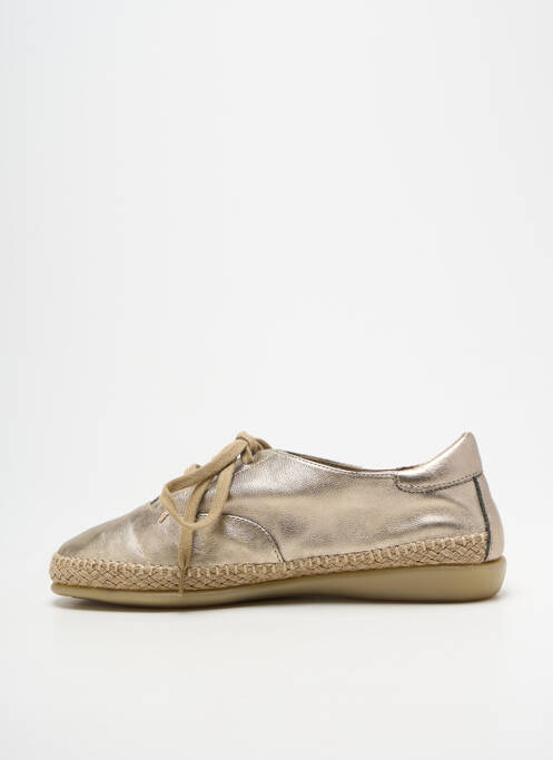 Baskets tissage satiné talon plat jusqu'à 3cm or THE FLEXX femme