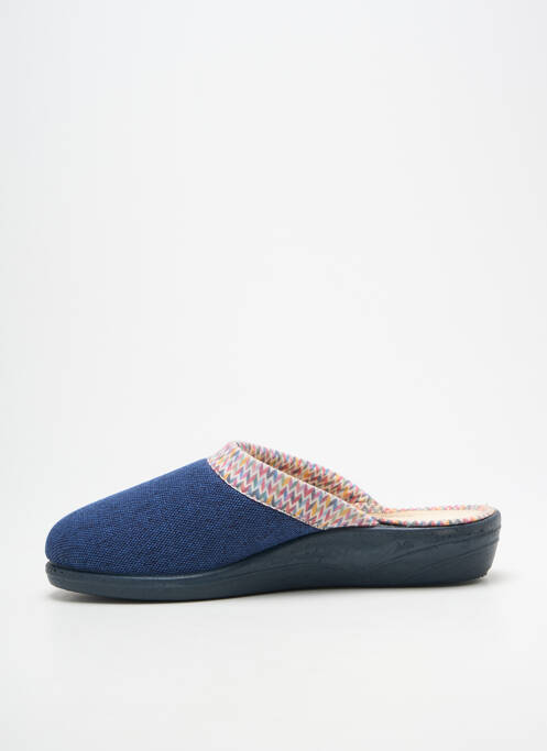 Chaussons/pantoufles voute plantaire talon plat jusqu'à 3cm bleu LA VAGUE femme