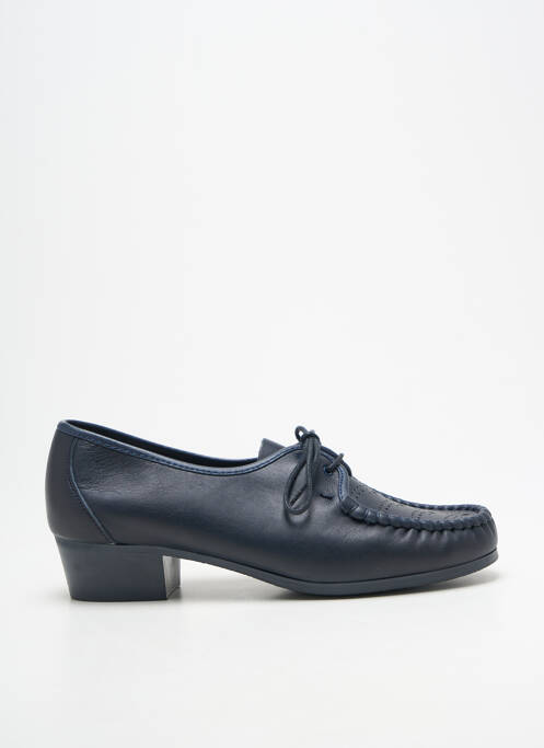 Derbies type de semelle amortissante talon plat jusqu'à 3cm bleu BOISSY femme