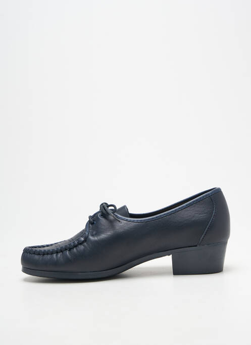 Derbies type de semelle amortissante talon plat jusqu'à 3cm bleu BOISSY femme