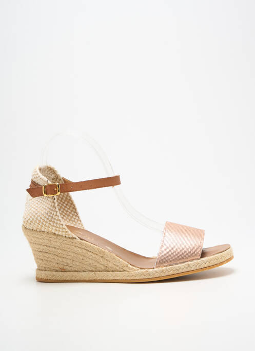 Espadrilles fermeture bride(s) talon de 7 à 9cm rose LA VAGUE femme