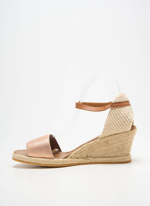 Espadrilles fermeture bride(s) talon de 7 à 9cm rose LA VAGUE femme