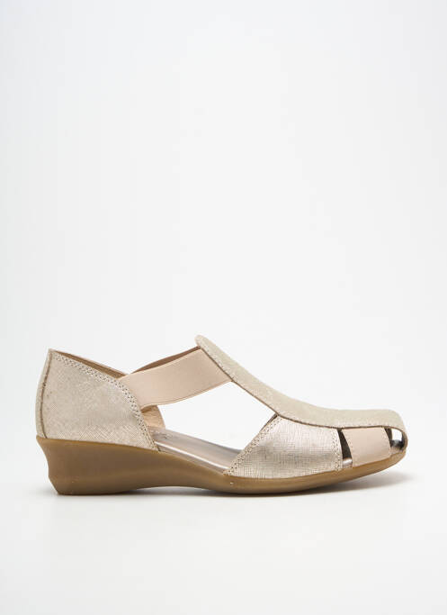 Sandales/nu pieds tissage satiné talon de 4 à 6cm or THE FLEXX femme