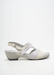 Sandales/nu pieds talon bottier talon de 4 à 6cm gris BOISSY femme